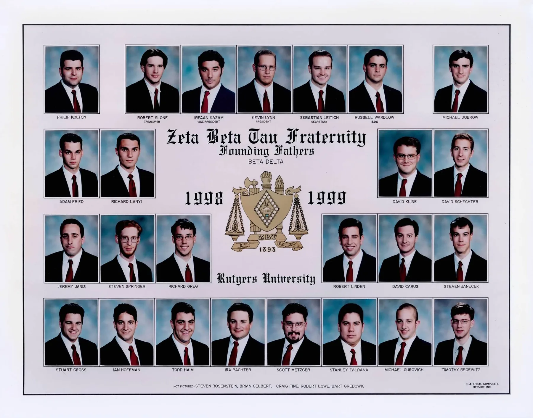 Beta Delta 1998–1999 Founding Fathers composite