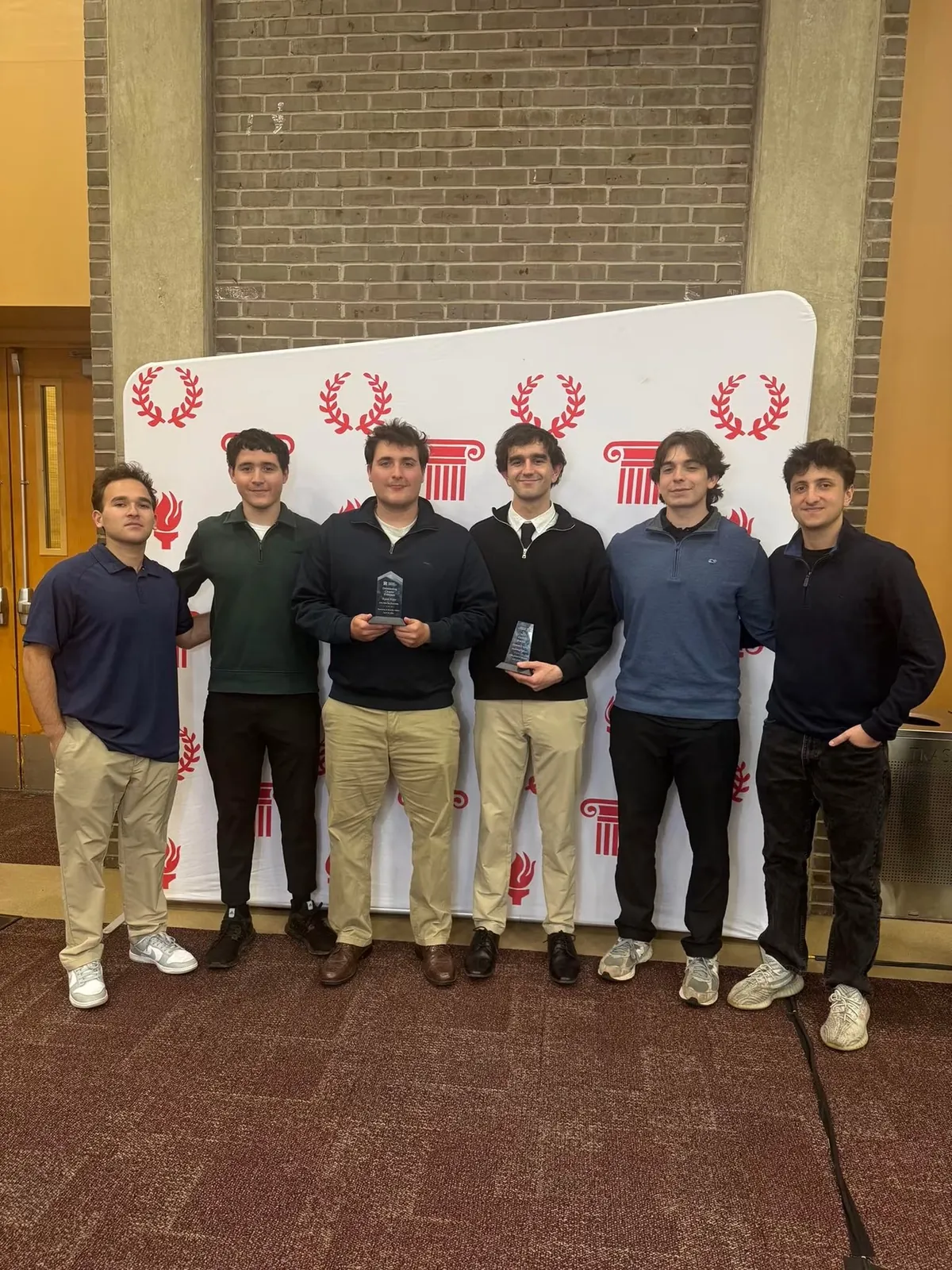 Beta Delta brothers at the Rutgers Greek Life awards